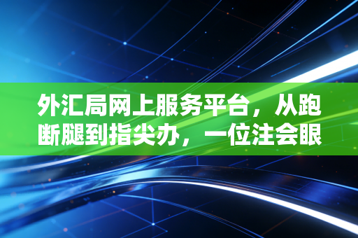 外汇局网上服务平台,从跑断腿到指尖办,一位注会眼中的跨境资金管理变革