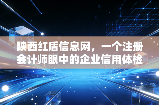 陕西红盾信息网，一个注册会计师眼中的企业信用体检表与避坑指南