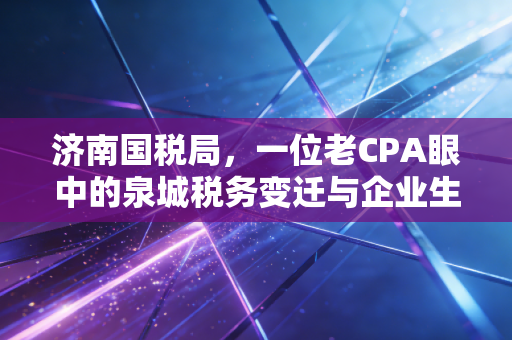 济南国税局,一位老CPA眼中的泉城税务变迁与企业生存之道