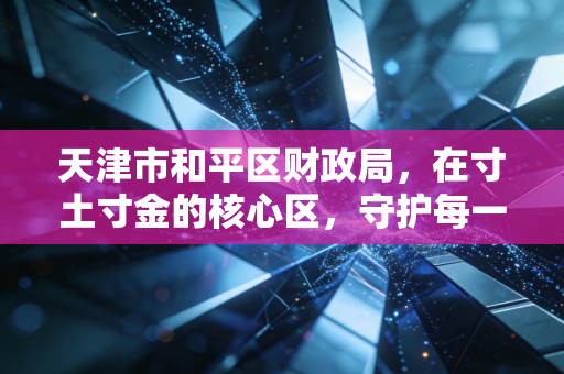 天津市和平区财政局,在寸土寸金的核心区,守护每一分民生与发展的温度