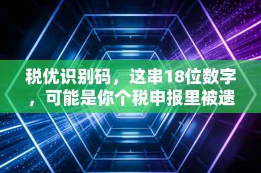税优识别码,这串18位数字,可能是你个税申报里被遗忘的隐形红包