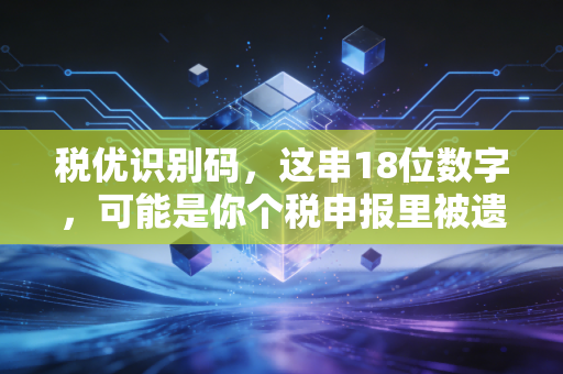税优识别码，这串18位数字，可能是你个税申报里被遗忘的隐形红包