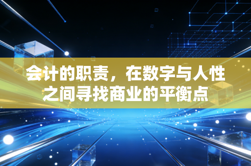会计的职责，在数字与人性之间寻找商业的平衡点