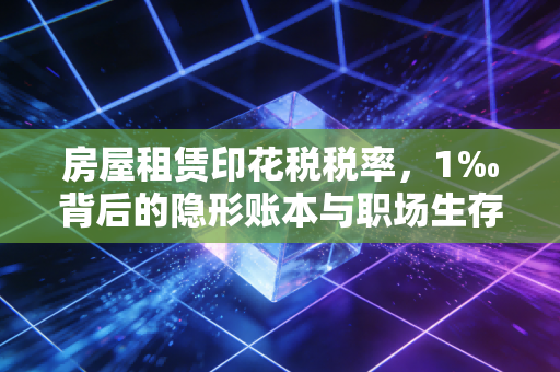 房屋租赁印花税税率,1‰背后的隐形账本与职场生存法则