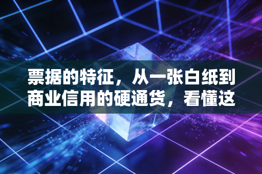 票据的特征,从一张白纸到商业信用的硬通货,看懂这几点才算真正入门