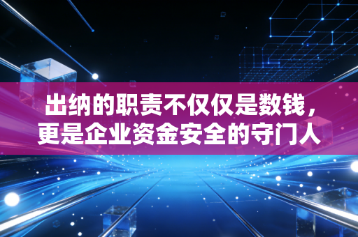 出纳的职责不仅仅是数钱,更是企业资金安全的守门人,一位注会眼中的职业真相