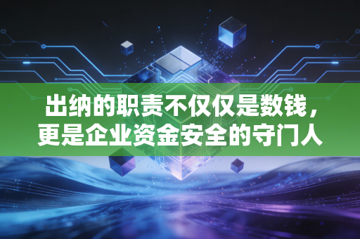 出纳的职责不仅仅是数钱，更是企业资金安全的守门人，一位注会眼中的职业真相