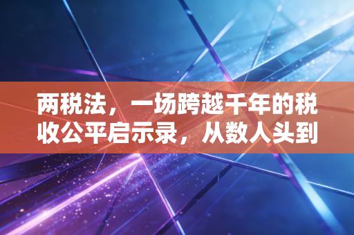 两税法，一场跨越千年的税收公平启示录，从数人头到看家底的财税智慧