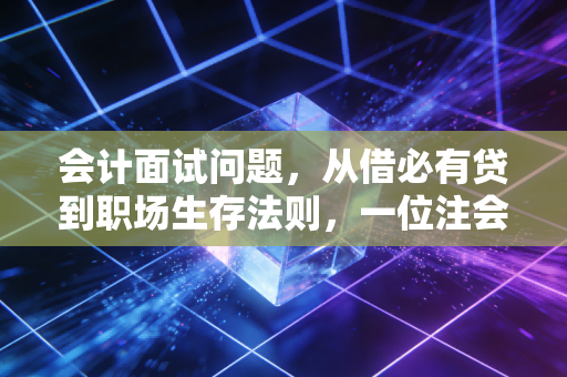 会计面试问题，从借必有贷到职场生存法则，一位注会老兵的掏心窝子分享