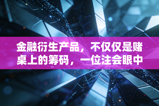 金融衍生产品,不仅仅是赌桌上的筹码,一位注会眼中的避险与博弈