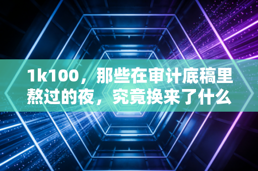 1k100,那些在审计底稿里熬过的夜,究竟换来了什么?
