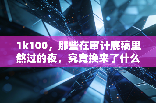 1k100,那些在审计底稿里熬过的夜,究竟换来了什么?