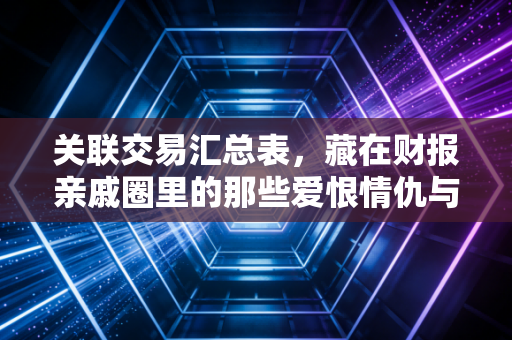 关联交易汇总表,藏在财报亲戚圈里的那些爱恨情仇与利益博弈