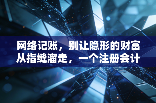 网络记账，别让隐形的财富从指缝溜走，一个注册会计师的理财碎碎念