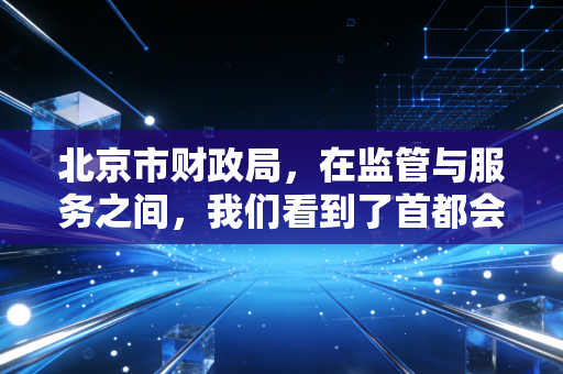 北京市财政局,在监管与服务之间,我们看到了首都会计行业的变迁与希望
