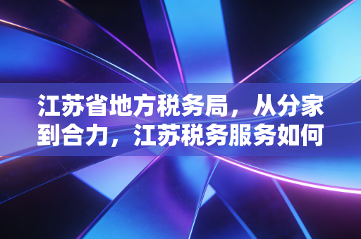 江苏省地方税务局,从分家到合力,江苏税务服务如何重塑我们的营商环境?