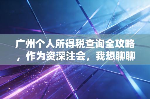 广州个人所得税查询全攻略，作为资深注会，我想聊聊那些你不知道的退税秘密