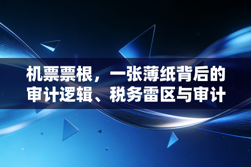 机票票根,一张薄纸背后的审计逻辑、税务雷区与审计师的飞行人生