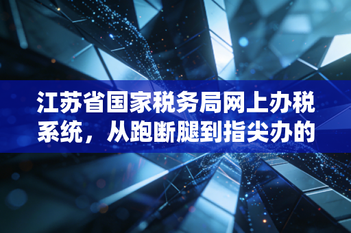 江苏省国家税务局网上办税系统,从跑断腿到指尖办的财税变革之路