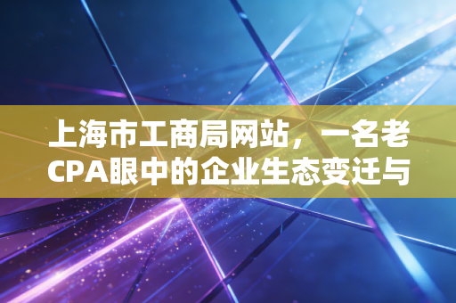 详细阅读:上海市工商局网站,一名老CPA眼中的企业生态变迁与办事江湖 上海市工商局网站,一名老CPA眼中的企业生态变迁与办事江湖
