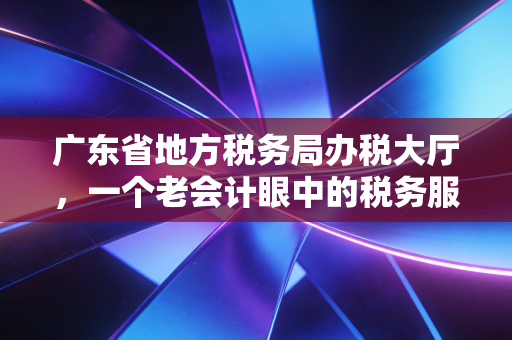 广东省地方税务局办税大厅,一个老会计眼中的税务服务进化史与温情时刻