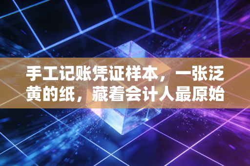 手工记账凭证样本，一张泛黄的纸，藏着会计人最原始的手艺与思考
