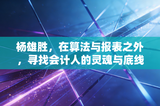 杨雄胜，在算法与报表之外，寻找会计人的灵魂与底线