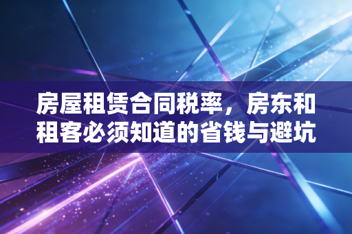 房屋租赁合同税率,房东和租客必须知道的省钱与避坑指南