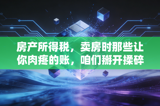 房产所得税,卖房时那些让你肉疼的账,咱们掰开揉碎算一算