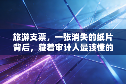 旅游支票,一张消失的纸片背后,藏着审计人最该懂的金融进化论