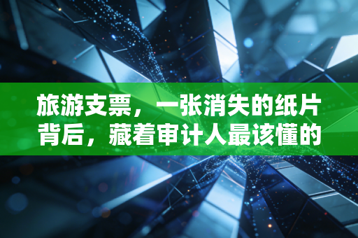 旅游支票,一张消失的纸片背后,藏着审计人最该懂的金融进化论