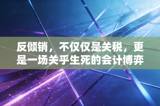 反倾销，不仅仅是关税，更是一场关乎生死的会计博弈