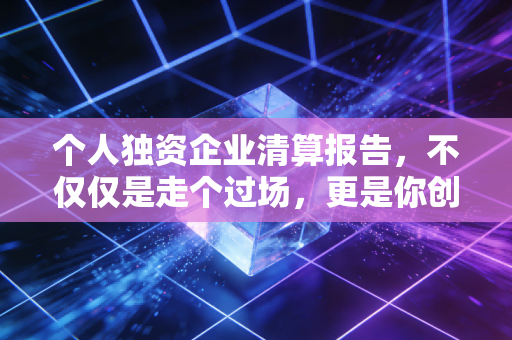 个人独资企业清算报告,不仅仅是走个过场,更是你创业路上的免责金牌