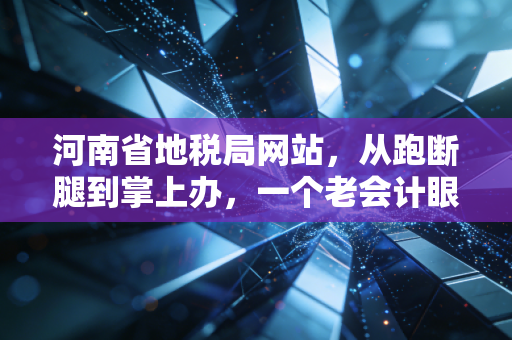 河南省地税局网站，从跑断腿到掌上办，一个老会计眼中的税务数字化变迁