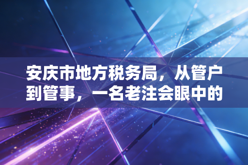 安庆市地方税务局，从管户到管事，一名老注会眼中的二十年征管温情与法治进阶