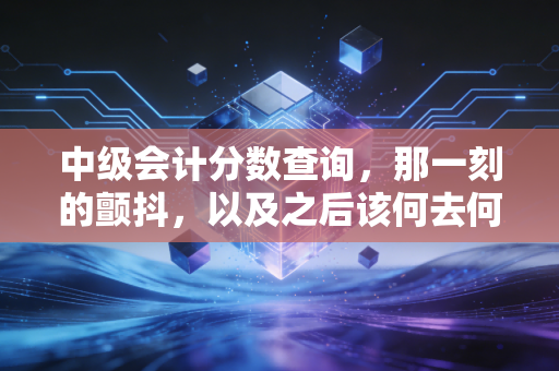 中级会计分数查询,那一刻的颤抖,以及之后该何去何从