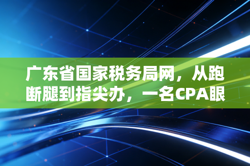 广东省国家税务局网，从跑断腿到指尖办，一名CPA眼中的税务数字化变迁与实战心法