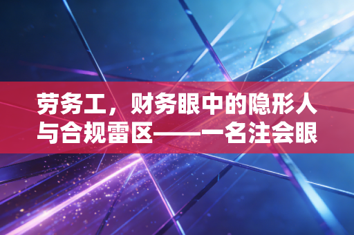 劳务工,财务眼中的隐形人与合规雷区——一名注会眼中的灵活用工真相