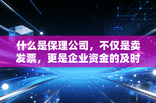 什么是保理公司,不仅是卖发票,更是企业资金的及时雨