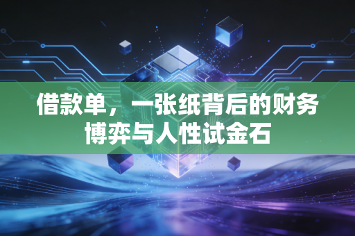 借款单,一张纸背后的财务博弈与人性试金石