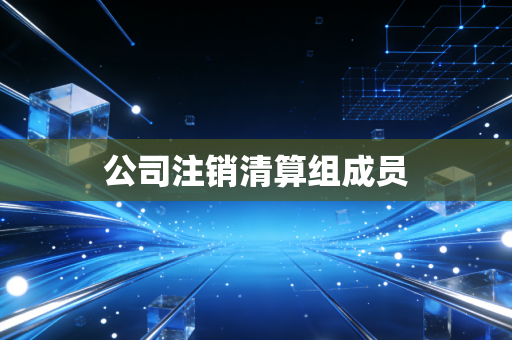 公司注销清算组成员