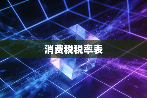 消费税税率表