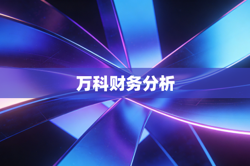 万科财务分析