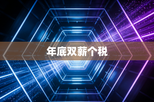 年底双薪个税