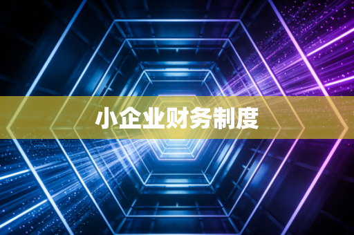 小企业财务制度