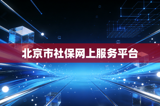 北京市社保网上服务平台