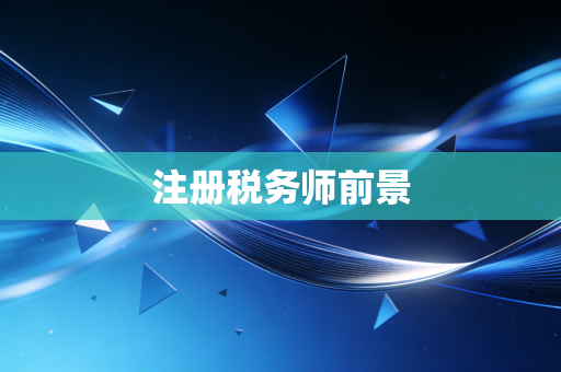 注册税务师前景