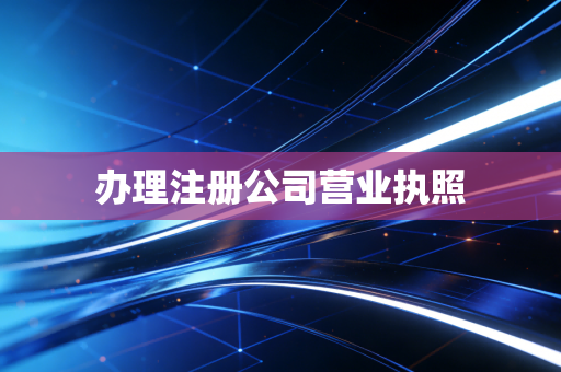 办理注册公司营业执照