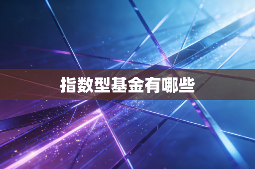 指数型基金有哪些
