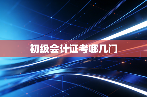 初级会计证考哪几门